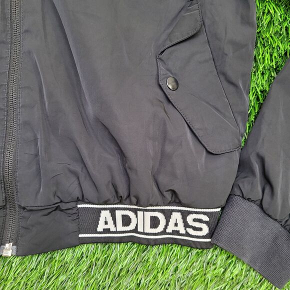 ADIDAS Jacket Womens Small 18x19 Black Lined - Picture 14 of 15